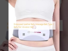 Embossed Leather Belly Massage Belt Type C Belly Fat Vibration Belt
