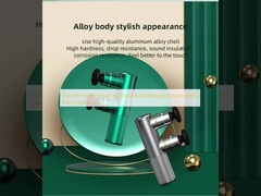 Double Head Smart Fascia Gun 8 Massage Attachments Mini Fascial Gun