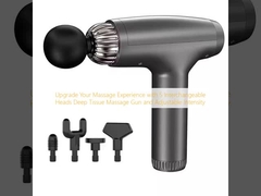 Upgrade Your Massage Experience with 5 Interchangeable Heads Deep Tissue Massage Gun and Adjustable Intensity