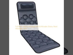 Full Body Heating Massage Mat & Movable Shiatsu Neck Massager Pillow