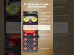 10  vibration heads massage mat mattress relax with detachable pillow