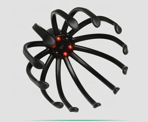 Muscle Release Electric Octopus Scalp Massager Black For Targeted Pressure Points