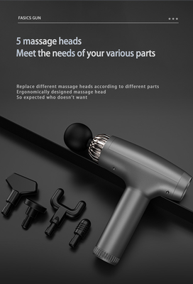 3 Modes Deep Tissue Massage Gun With Replaceable Battery 2500mah