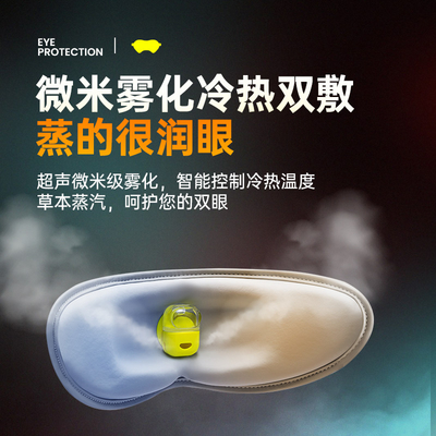 Rechargeable 1200mAh ABS Heated Eye Massager For Migraines