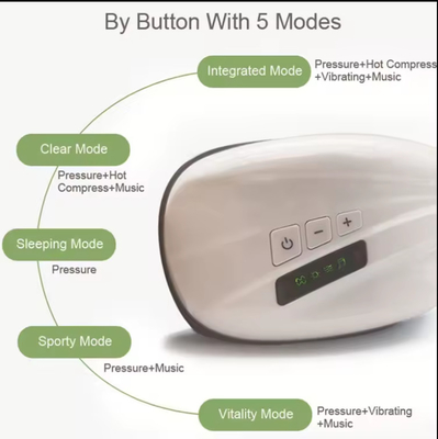2 Hours Charging Time ABS Eye Massager with Air Pressure Function