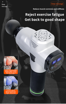 Low Noise Carbon Fiber Massager Gun 60DB Battery Powered Massager Gun