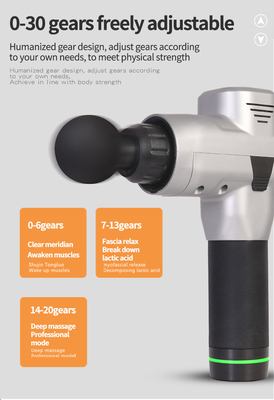 Adjustable Arm Handheld Deep Tissue Massager 5 Speed Levels 2.2Lbs