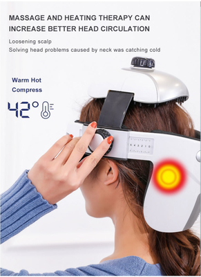 Scalp Vibration Helmet Massager With 3 Modes For Improved Circulation