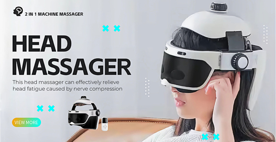 Scalp Vibration Helmet Massager With 3 Modes For Improved Circulation