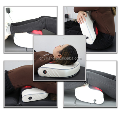 110V Neck Massage Pillow Relaxing 3 Modes Heated Backrest Pillow