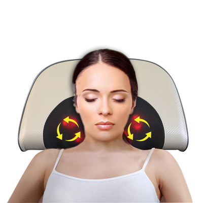 110V Neck Massage Pillow Relaxing 3 Modes Heated Backrest Pillow