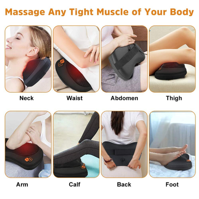 ROHS Approval Neck Pillow With Heat And Massage 24W Power Consumption