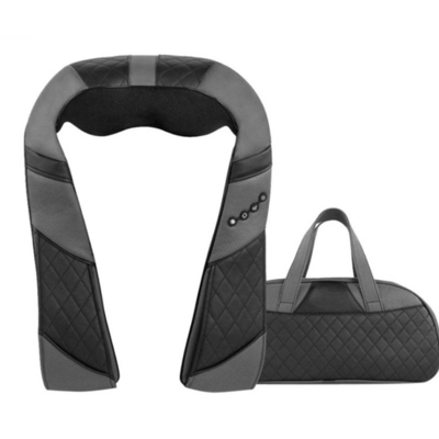 FCC ROHS Cordless Neck And Shoulder Massager With Heat And Remote Control
