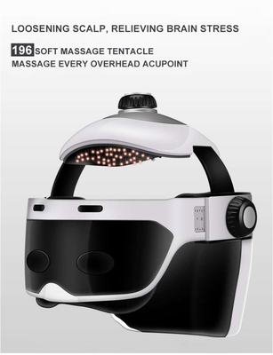 FCC ROHS Electric Scalp Massager Helmet Three Levels Brain Massager Helmet