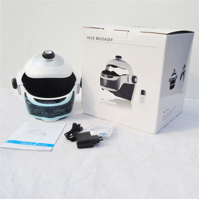 FCC ROHS Electric Scalp Massager Helmet Three Levels Brain Massager Helmet
