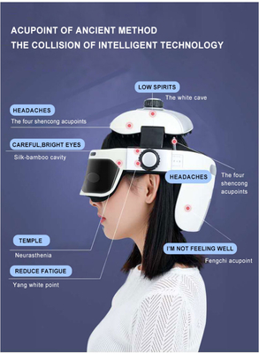 FCC ROHS Electric Scalp Massager Helmet Three Levels Brain Massager Helmet