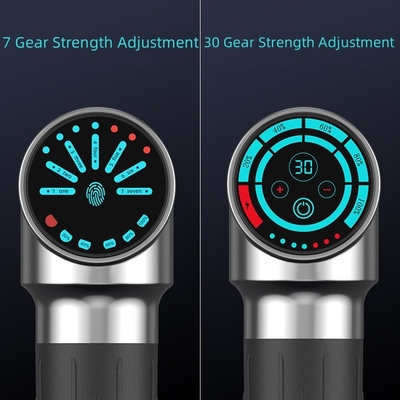 Ultra Lightweight 2.2 Lbs Carbon Fiber Percussion Massager Gun with Adjustable Arm and LCD Screen