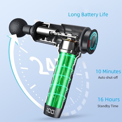 Ultra Lightweight 2.2 Lbs Carbon Fiber Percussion Massager Gun with Adjustable Arm and LCD Screen
