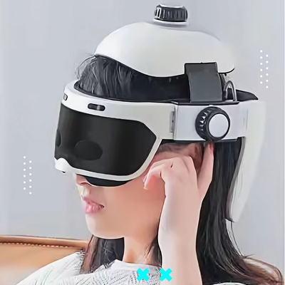 3 Intensity Levels Head Massager Helmet 28W Head Eye Massager