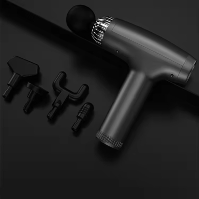 9.8 X 7.9 X 2.4 Inches Black Vibrating Massager Gun Professional Muscle Recovery Solution