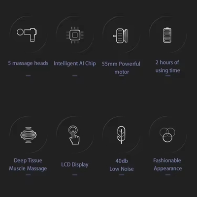 Five Head Massager Gun The Ultimate Choice for Post-Workout Recovery and Relaxation for Fitness Enthusiasts