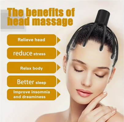 2 AAA Batteries Head Scalp Massager for Head/ Scalp Care and Improved Circulation