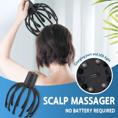 Portable And Durable Octopus Head Massager With 3 Massage Modes Body Massage Device