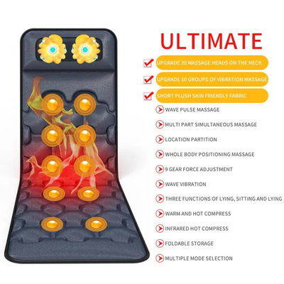 Full Body Massager Mat with 30 Vibration heads &  Therapy Heating Pad
