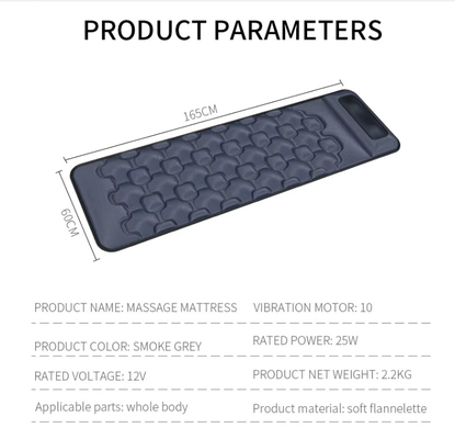 Promotes Circulation Foldable Massage Mattress 9 Massage Model With Heating