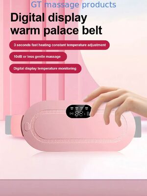 Women's Menstrual Cramp Relief Belt - Pink Heating & Massage Pad with Digital Display